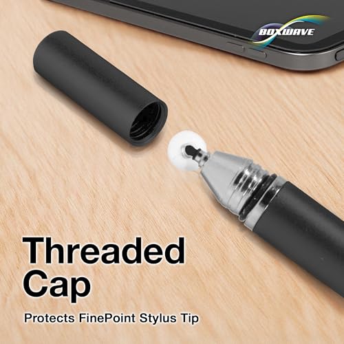 BoxWave Stylus Pen Compatible with Dell Latitude 5430 - FineTouch Capacitive Stylus, Super Precise Stylus Pen - Jet Black