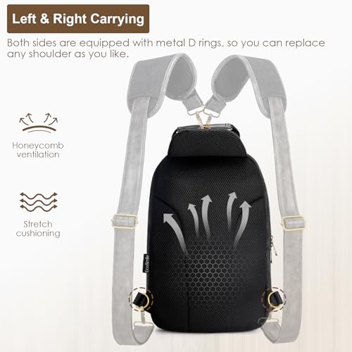 Canvas Messenger Bag Sling Bag Crossbody Shoulder Bag for Men Women Travel Work Satchel Bags - color: Black-a