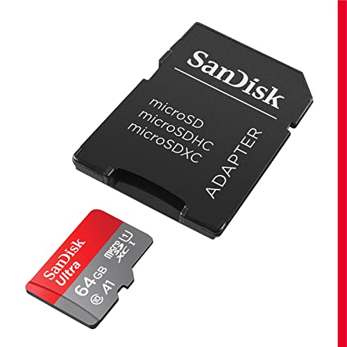 SANDISK 64GB 2-Pack Ultra microSDXC UHS-I Memory Card (2x64GB) with Adapter - SDSQUAB-064G-GN6MT - size: 64GB (2-pack), style: Old Version