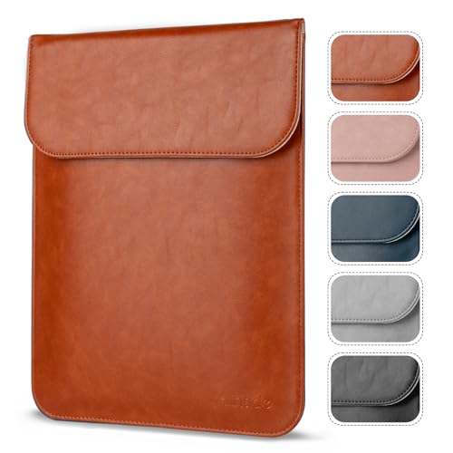 Allinside 13 inch Laptop Sleeve Case for MacBook Neo A18 Pro/MacBook Air 13 2018-2026/MacBook Pro 13 2016-2022, Waterproof PU Leather Laptop Sleeve Bag Protective Vertical Case Cover, Brown - color: Brown, size: 13 in for Macbook Neo/Air/Pro 13