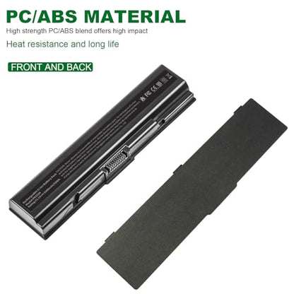 TREE.NB Laptop Battery for Toshiba PA3534U-1BRS Toshiba Satellite A200 A205 L201 L202 L203 L205 L300 L300D L305 L305D 11.1V 5200mAh Black - size: 7.36x1.75x1.27inch PA3534