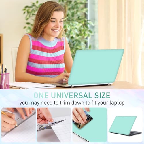 12.1 13 13.3 14 15.4 15.6 Inch Laptop Skin Decal, Laptop Skins Stickers for Notebook PC, Universal Reusable Vinyl Laptop Cover Sticker, Waterproof Art Decal Protector I Mint Green - color: Mint Green