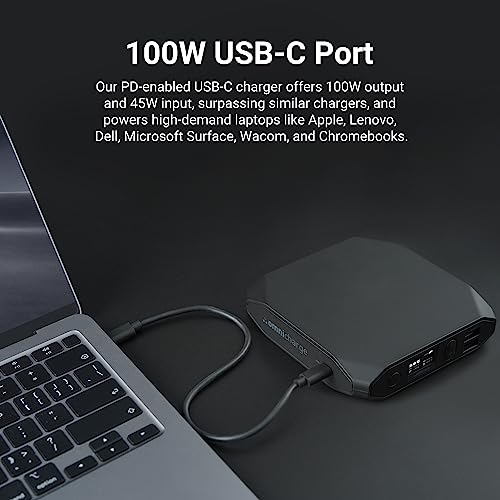 Omni 20C+ Professional Premium Portable Power Bank with Fast Charging 100W USB-C PD 20,000mAh/71Wh – Laptop Power Bank, Universal Charger for All Devices, USB Hub, Wireless & QC 3.0 Power Solution