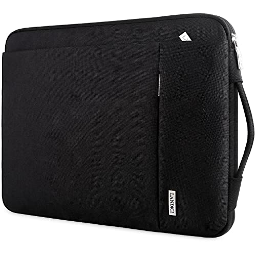 LANDICI 360° Protective Laptop Sleeve 15.6 Inch for MacBook Pro 16 M2/M1,MacBook Air 15,Computer Bag Carrying Case for 15-16 Inch HP Dell Asus Notebook, Slim, Shockproof, Waterproof, Black - color: Black, size: 15-16 Inch