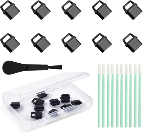 10 Pcs USB C Dust Plugs Port Cover for iPhone 17/16/15 Pro Max Plus, Samsung Galaxy S25-S20, Google Pixel and All USB Type C Ports - size: iPhone 15-17
