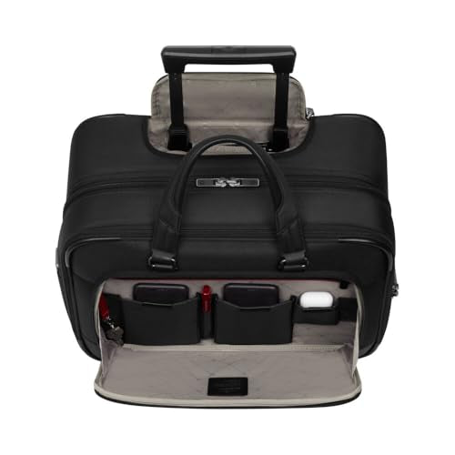 Victorinox Werks Traveler 7.0, Wheeled Briefcase, 2-Wheel Briefcase with 15.6" Laptop and 11’’ Tablet Compartment, Black