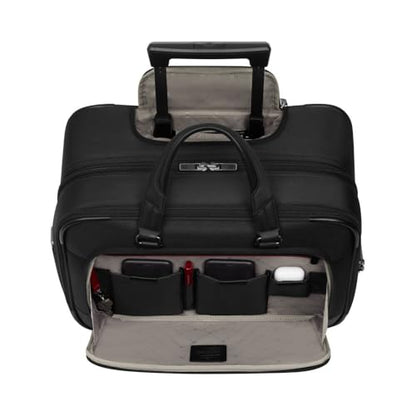 Victorinox Werks Traveler 7.0, Wheeled Briefcase, 2-Wheel Briefcase with 15.6" Laptop and 11’’ Tablet Compartment, Black
