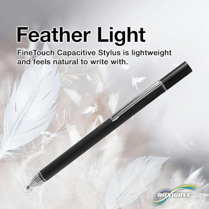 BoxWave Stylus Pen Compatible with Dell Latitude 5430 - FineTouch Capacitive Stylus, Super Precise Stylus Pen - Jet Black
