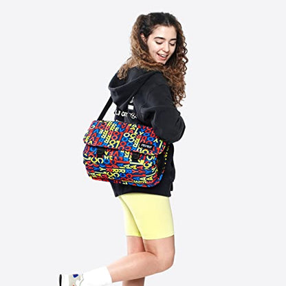 J World New York Terry Messenger Bag for Women Girls School Kids - color: Ryc