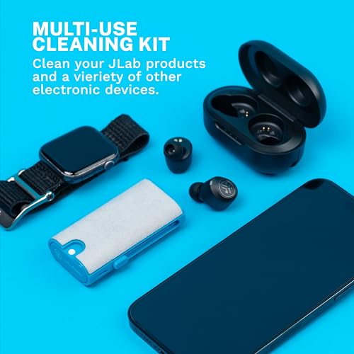 JLab Multipurpose Electronics Cleaning kit for Headphones, Earbuds, Keyboard, Laptop, Tablet, Cellphone, smartwatch