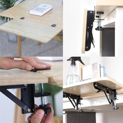 Under Desk Keyboard Tray Support Bracket Adjustable Desktop Extension Board Stand Clamp-on Keyboard Holder Arm Rest Tray Extension Plate Support Rack for Desk, NO Board/Tray, 1 Set (Style01) - style: Style01