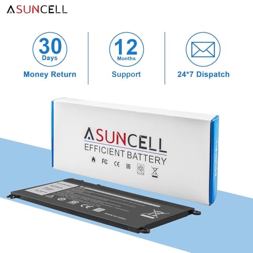 WDX0R Laptop Battery for dell Inspiron 15 7579 7569 5578 5565 5567 5568 5570 5775 5579 7560 7570 13 5378 5368 7375 7368 7378 17 5765 5767 5770 Series P69G001 P58F P58F001 P75F P66F P69G 3CRH3 - size: WDX0R 10.47 × 6.61 × 0.83 in