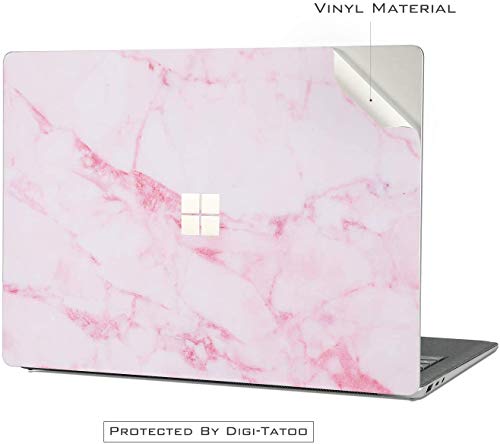 Cover Skin Decal Sticker for 2023 Microsoft Surface Laptop Go 3/2/1 12.4", Easy Apply, Anti-Scratch, Residue Free Vinyl Skin [Pink Marble] - color: Pink Marble, size: Surface Laptop Go 3/2/1
