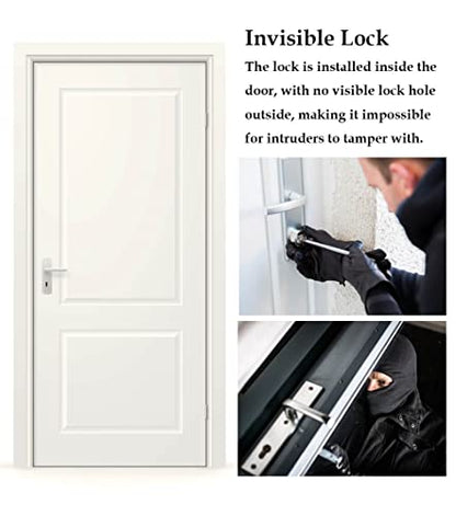 Electronic Deadbolt Anti-Theft Smart Hidden Door Lock with Remote Control and Smartphone App Access - color: Remote Control + APP