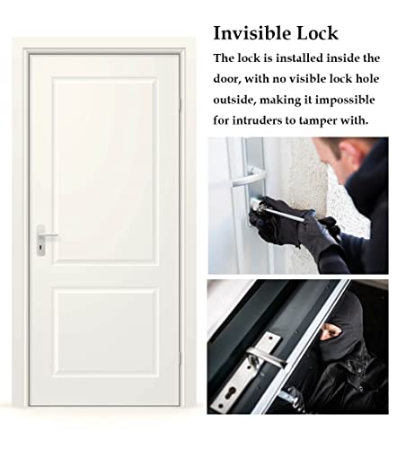 Electronic Deadbolt, Remote Control Anti-Theft Home Security Keyless Smart Hidden Door Lock with 4 Remote Controls - color: Remote Control