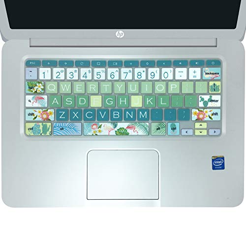 Silicon Keyboard Cover Skin for HP Chromebook 11 X360, 14-ca, 14-ak, 14-X Series - Flamingo - color: Flamingo