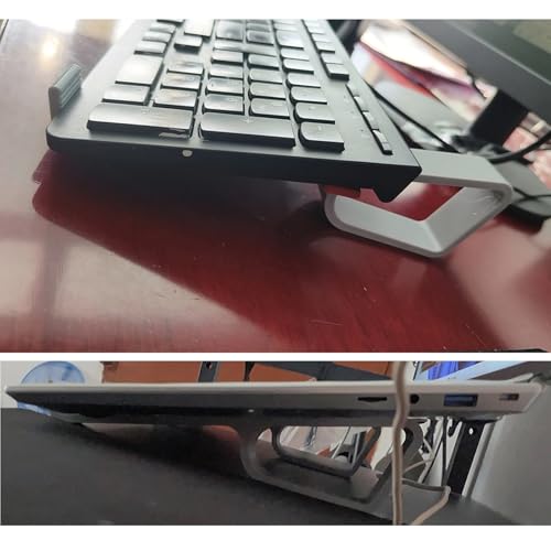 Stable Laptop Holder Improves Typing Angles and Reduces Neck Strain Laptop Stands Notebook Stand - color: Grey
