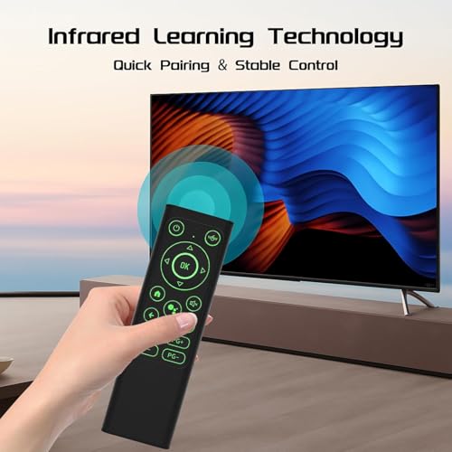 iPazzPort Air Mouse & PC Remote Keyboard: Bluetooth & 2.4G Backlit | Rechargeable • Aluminum Alloy Design • Compatible with Laptop, Android TV Box, HTPC