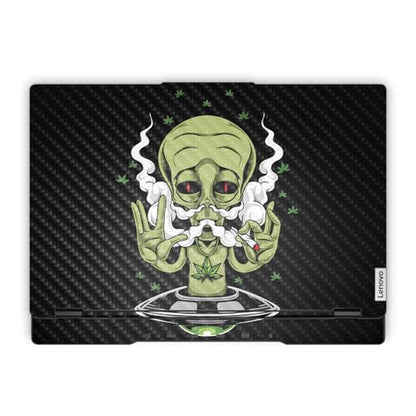 Carbon Fiber Laptop Skin Compatible with Lenovo Legion 5 Gaming Laptop (15IRX9) 2024 - Come in Peace - Premium 3M Vinyl Protective Wrap Decal Cover - Easy to Apply | Crafted in the USA - color: Come In Peace, size: Legion 5 Gaming (15IRX9) 2024 Full Cover