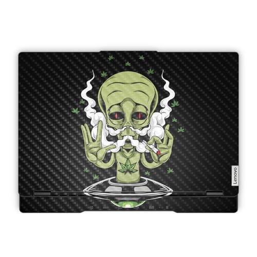 Carbon Fiber Laptop Skin Compatible with Lenovo Legion 5 Gaming Laptop (15IRX9) 2024 - Come in Peace - Premium 3M Vinyl Protective Wrap Decal Cover - Easy to Apply | Crafted in the USA - color: Come In Peace, size: Legion 5 Gaming (15IRX9) 2024 Full Cover
