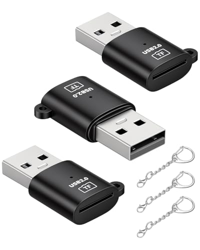 Micro SD Card Reader,SD Card Reader to USB A,USB A to TF-Card Reader Compatible with Micro SDXC,Micro SDHC,Micro SD,Phone,Pad,Laptop (3-Pack) - color: USB A to TF-Card Reader