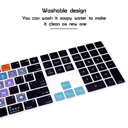 HRH Ableton Live Shortcut Hotkey Silicone Keyboard Cover Keypad Skin for Magic Keyboard with Numeric Keypad A1843 MQ052LL/A Released in 2017/2018(US/EU Layout) - color: Hotkey-Ableton Live