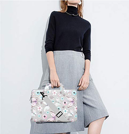 Hseok Laptop Shoulder Bag 15 15.6 16 Inch Briefcase,Compatible MacBook Pro/Neo 16",MacBook Air/Pro 15,XPS 15/16 and most 15.6-16 and Most 15-16 Notebooks,Spill-Resistant Handbag,Butterfly - color: Butterfly, size: 15-16 inch