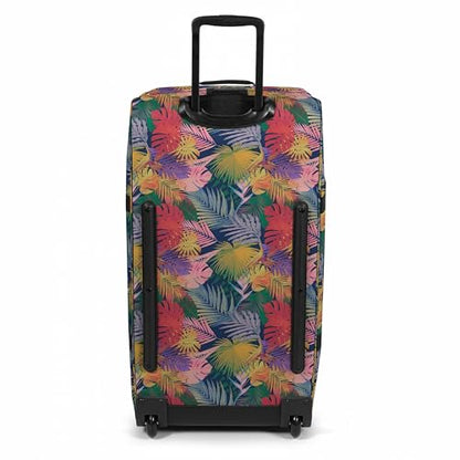 EASTPAK Tranverz L – 121L Large Soft Sided Checked Luggage, Dual Compartments, TSA Lock, Compression Straps & Smooth Inline Wheels, Brize Retro Navy - color: Brize Retro Navy, size: 121 Liter Checked Bag