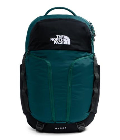 THE NORTH FACE Surge Commuter Laptop Backpack | Daypack With Water Repellent Finish, 16" Laptop Sleeve, Reflective Details - color: Pacific Teal/Tnf Black, size: One Size