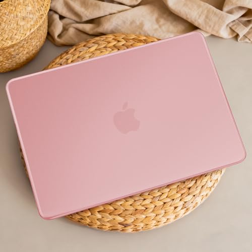 May Chen for MacBook Neo 13 inch Liquid Retina Display ((2026 Release A3404), Slim & Lightweight Protective Case with Screen Protector&Keyboard Cover&Dust Plug, Frosted Blush - color: Frosted Blush
