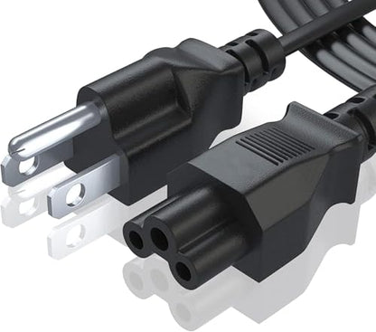 3 Prong Power Cord 10ft. NEMA 5-15P to C5 Power Cable for TV, Monitors, Chargers, Computers, Compatible with Dell, HP, Toshiba, Lenovo, Acer, LG TV's (10-Feet) - size: 10-Feet