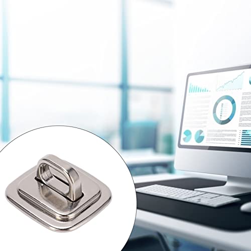 Against Theft Security Anchor Base | Computer Lock Fixed Plate for Laptops/Tablets/Monitors | Zinc Alloy Desktop Against Theft Solution | Easy Install with Tape & Screws