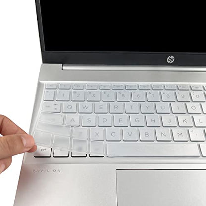 Keyboard Cover for 15.6 17.3 HP Laptop 15-er/eg/eh 15-fc/fd 17-cn/cp 17t-cn300 17t-cn000/cn200 17z-cp200 17-cp3005dx 17-cn2083dx 17-cn3003dx 17-cn4153cl 17-cn4065cl 15t-eg300 15z-fc000 15t-fd100 - color: Clear