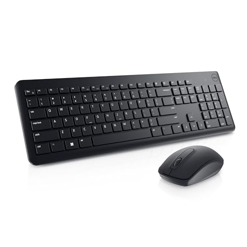 Dell Keyboard and Mouse KM3322W Us English USB Plunger Wireless Rf 2.40 Ghz