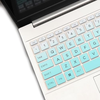 Keyboard Cover for HP OmniBook 5 AI 16" 16-ag 16-af 16-ba 16-bc Series 16z-ag100 16z-bc100 16-af1037nr 16-bc1047nr 16 inch Laptop Keyboard Skin (NOT FIT OmniBook 5 16-cf 16-bf 16-fb, OmniBook 3/7/X) - color: OmbreMint