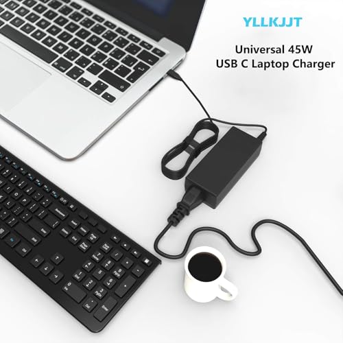 Universal 45W USB Type C Charger Compatible with HP ChromeBook x360 11A G8 EE/ 11MK G9 EE Lenovo Acer Chromebook 311 315 Asus Samsung Chromebook Computer AC Power Adapter