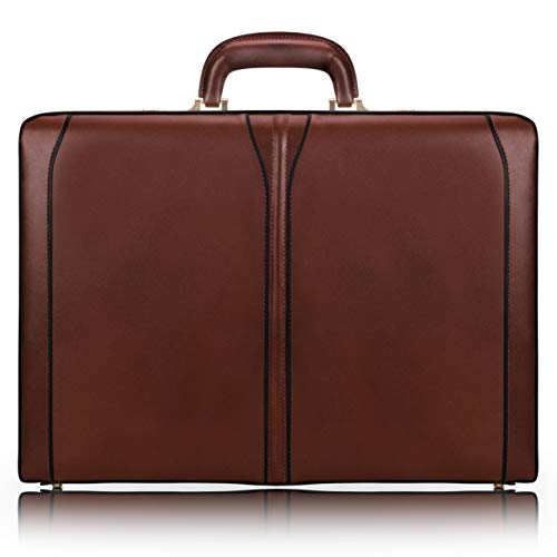 McKLEIN Leather 5" Expandable Attaché Briefcase- TURNER - color: Brown