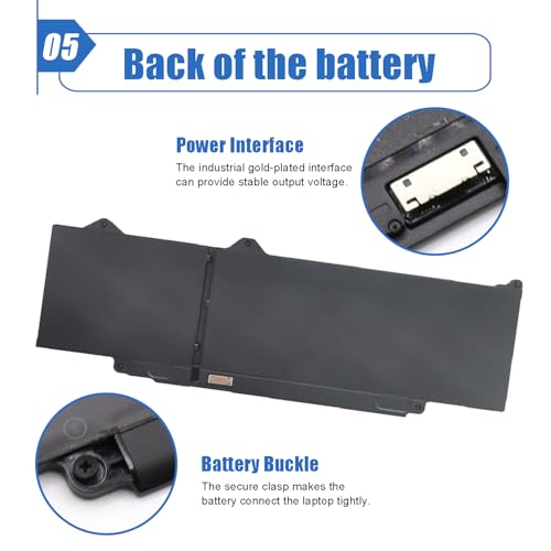 Densting GRWKG Laptop Battery Replacement for Dell Latitude 3340 3440 3540 P28F P28F004 P170G P170G001 P37G P37G004 P169G P169G001 Series Notebook R73TC DR02P GTG7N 11.4V 42Wh - size: 10.24*3.94*0.24 inch GRWKG