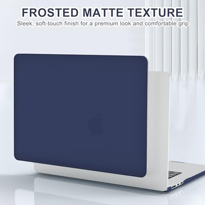 B BELK for MacBook Air 15 inch Case 2026 2025 2024 2023 M5 M4 M3 M2 | Model A3448 A3241 A3114 A2941, Matte Plastic Laptop Hard Shell Case with Keyboard Cover & Screen Protector, Navy Blue - color: Navy Blue