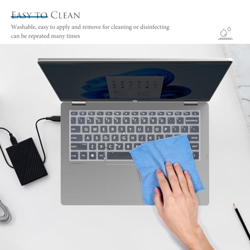 Keyboard Cover Skin for 14" HP OmniBook 5 Flip 14-fp0000 14-fp0057nr / OmniBook 5 AI PC 14-he0099nr 14-he0017nr / OmniBook Laptop 14-fe1048nr(Not for OmniBook X Flip 14-fm 14-fk 16-ar)-Clear - color: Clear