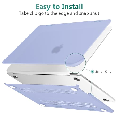 May Chen Case for MacBook Air 13/13.6-inch (M5/M4/M3/M2, 2022-2026 Models A3449 A3240 A3113 A2681), Lightweight | Closes Seamlessly | Ideal for Work Hard Shell Case, Airy Blue A+ - color: Airy Blue A+