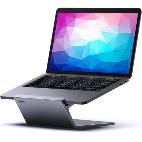 Laptop Stand, Aluminum Notebook Holder Riser Heat-Vent for MacBook Air/Pro, Dell, HP, Lenovo, Microsoft Surface, Samsung 11-16 inches Notebook