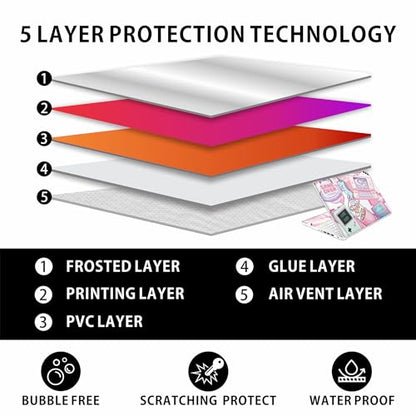 Laptop Skin Decal HP 14" - Kawaii Pixel Laptop Cover Sticker No Cutting Required, No Bubble, Waterproof, Scratch Resistant - Including Wide Screen and Wrist Pad - size: 14 inch