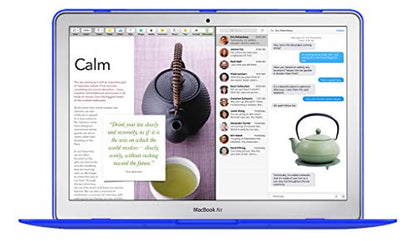 UESWILL Smooth Matte Hard Shell Case Cover Compatible with MacBook Air 11 inch (Model A1370 / A1465) + Microfibre Cleaning Cloth, Royal Blue - color: Royal Blue, size: MacBook Air 11"