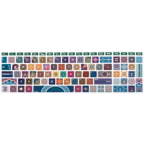 Keyboard Cover for HP Envy x360 15m-bp/bq /2020 2019 HP Pavilion 15/ HP Pavilion x360 15.6” Series/HP Envy 17 17.3" Series/HP Laptop 15t 17t 17-ca0011nr 17-by0040nr, Bohemian - color: Bohemian