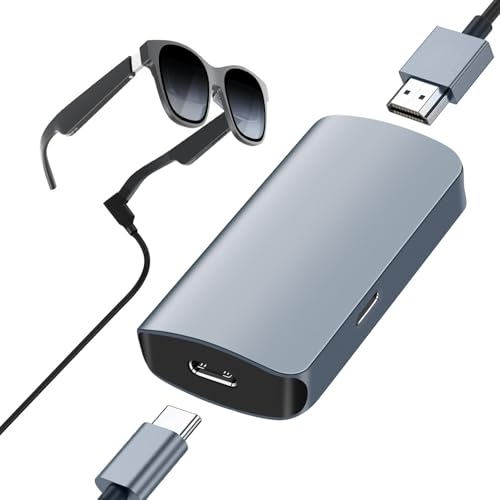 HDMI to USB C Adapter, 4K@60Hz HDMI Female to Type C Female Adapter, Compatible with RayNeo, XREA-L Air, Rokid Air, Thunderbird AR, GRAWOOA, Switch Base, Steam Deck Base, PS4, PS5 - size: USB C-05