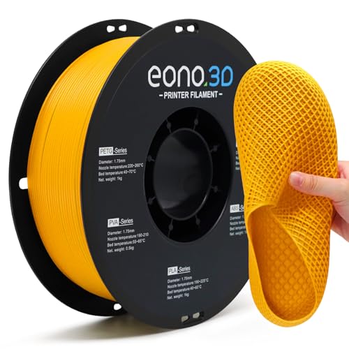 Matte TPU Filament 1.75mm, 1kg - Shore 95A Flexible & Durable TPU, Matte Yellow, Low-Gloss Matte Finish, Minimal Layer Lines, for Phone Cases, Wearables & Functional Parts - color: Matteyellow Tpu