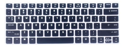 Silicone Keyboard Cover Skin Compatible for 2024 HP OMEN Transcend Gaming Laptop 14-fb 14t-fb Series 14-fb0097nr 14t-fb000 14" (Black) - color: Black