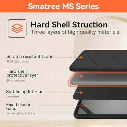 Smatree MS44T Hard Protective 13 inch Laptop Sleeve Case Compatible for ACER Spin 3 SP313-51N-50R3 2 in 1 - color: Black, size: 13 inch/MS44T/Size:31.5*23.8cm