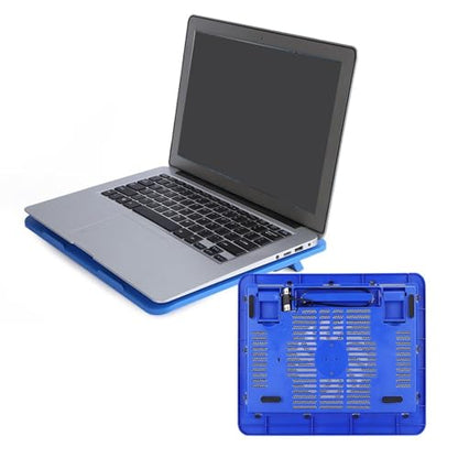 Laptop Cooler Cooling Pad, Laptop Cooler USB Powered Laptop Cooling Fan Stand Portable Ultra Slim Gaming Laptop Cooler Notebook Gaming Fan Cooling Pad for 14 Inch Below Notebook Laptop, Blue